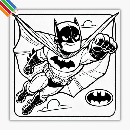 Kleurplaat Batman 7 Kleurplaat Batman thumbnail