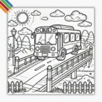 Kleurplaat Bus 5 Kleurplaat Bus thumbnail