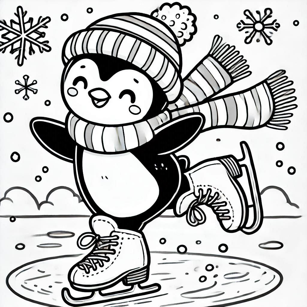 Kleurplaat Schaatsen 8 Kleurplaat Schaatsen Unieke1