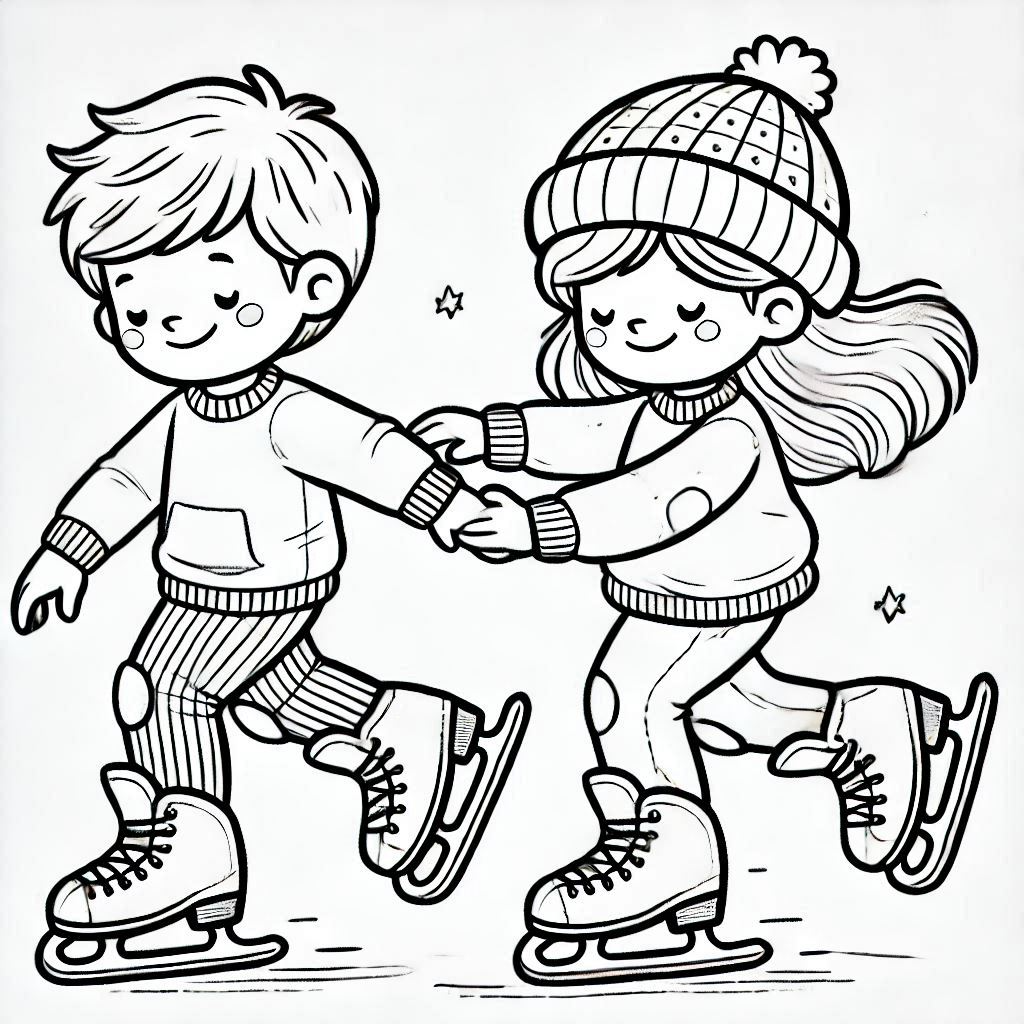 Kleurplaat Schaatsen 18 Kleurplaat Schaatsen Unieke11