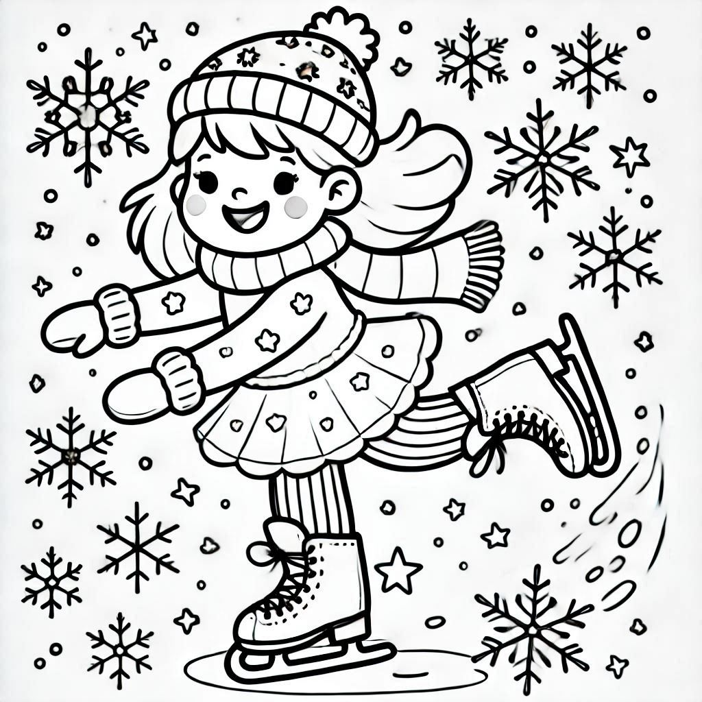 Kleurplaat Schaatsen 24 Kleurplaat Schaatsen Unieke17
