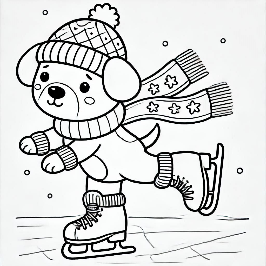 Kleurplaat Schaatsen 25 Kleurplaat Schaatsen Unieke18