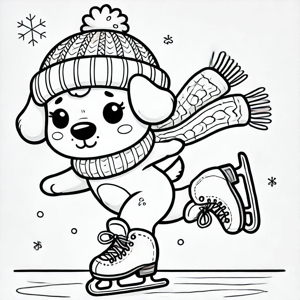 Kleurplaat Schaatsen 26 Kleurplaat Schaatsen Unieke19