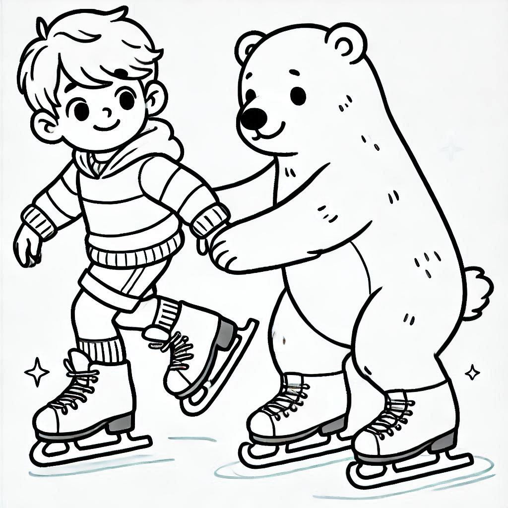 Kleurplaat Schaatsen 27 Kleurplaat Schaatsen Unieke20