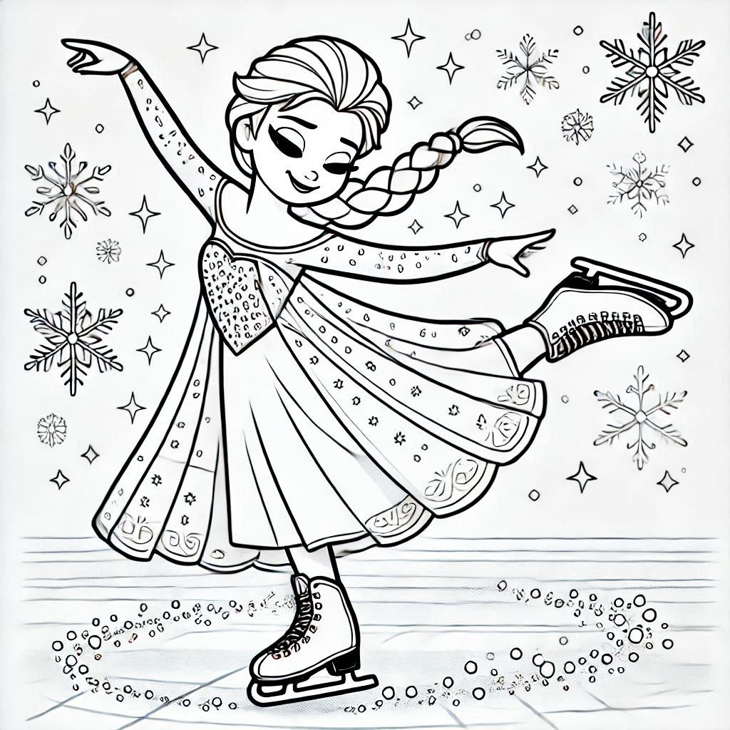 Kleurplaat Schaatsen 29 Kleurplaat Schaatsen Unieke22