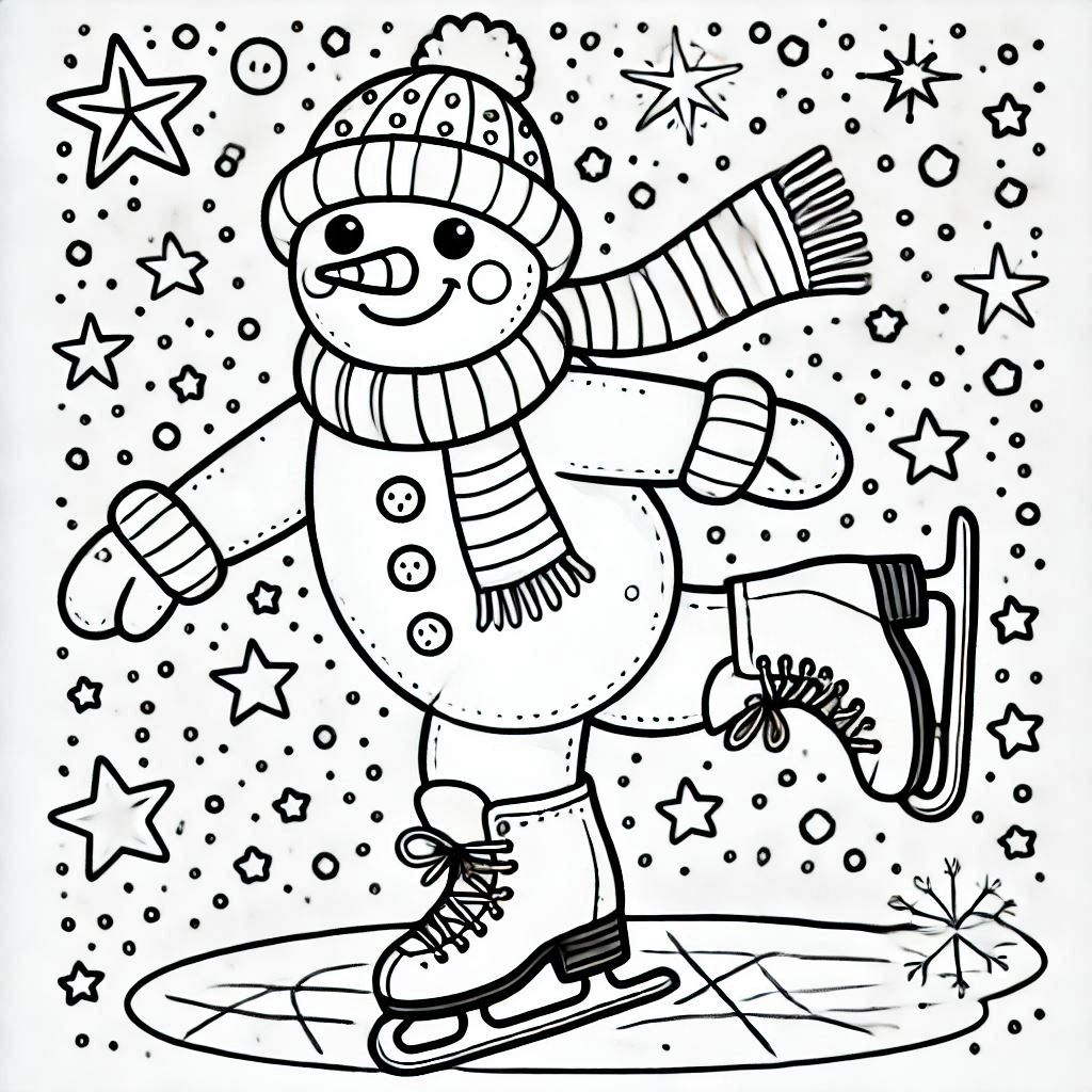 Kleurplaat Schaatsen 11 Kleurplaat Schaatsen Unieke4