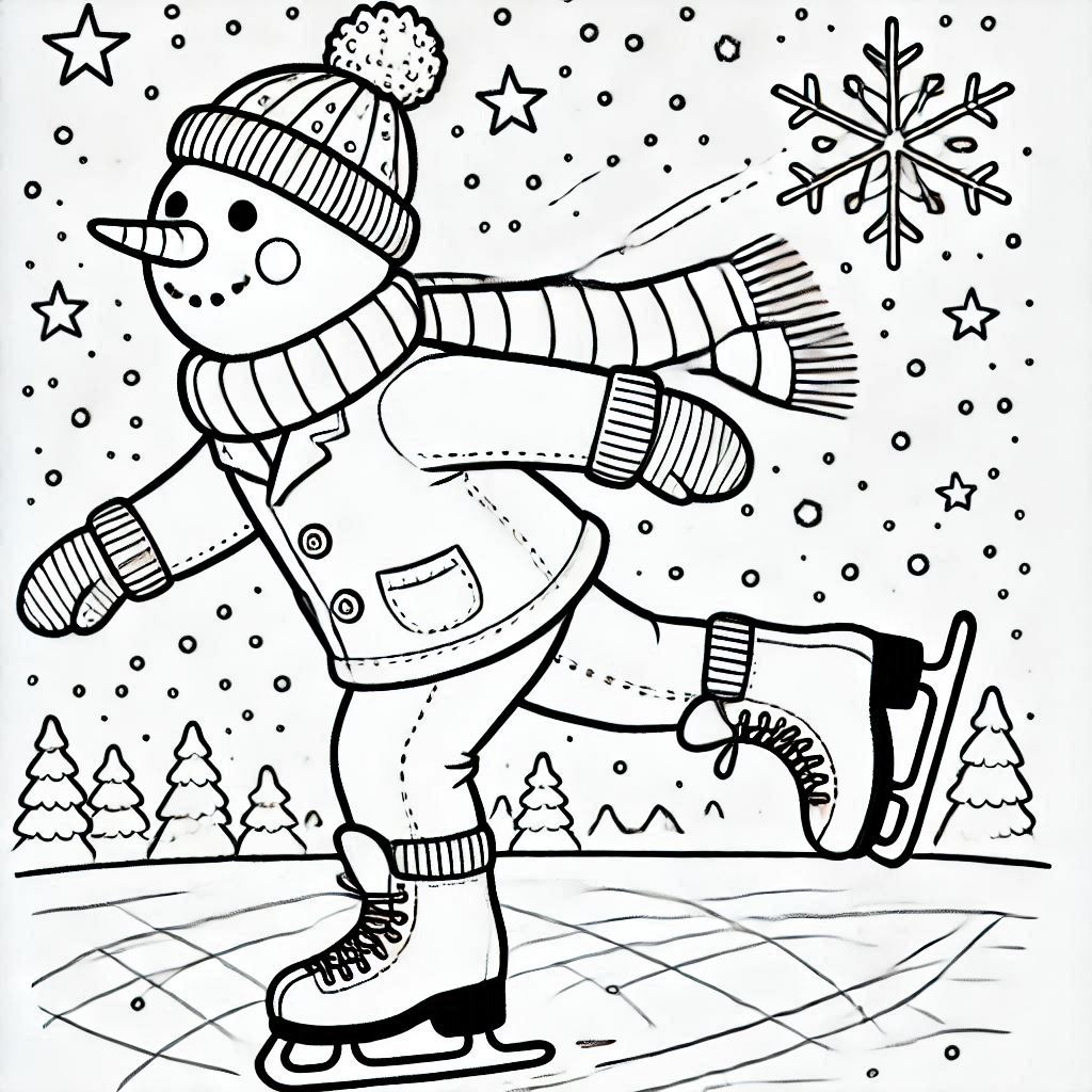 Kleurplaat Schaatsen 13 Kleurplaat Schaatsen Unieke6