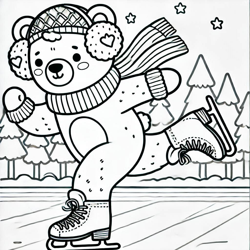 Kleurplaat Schaatsen 16 Kleurplaat Schaatsen Unieke9