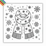 Kleurplaat Sjaal thumbnail