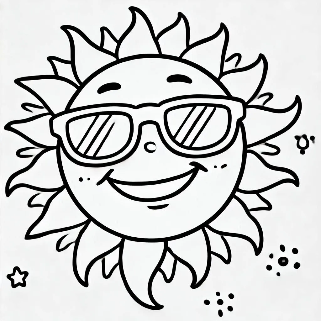 Kleurplaat Smiley Unieke18