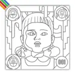 Kleurplaat Squid Game 2 Kleurplaat Squid Game thumbnail