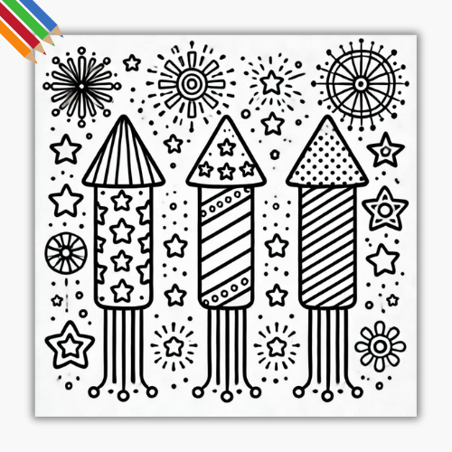 Kleurplaat Vuurpijl thumbnail