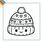 Kleurplaat Wintermuts thumbnail