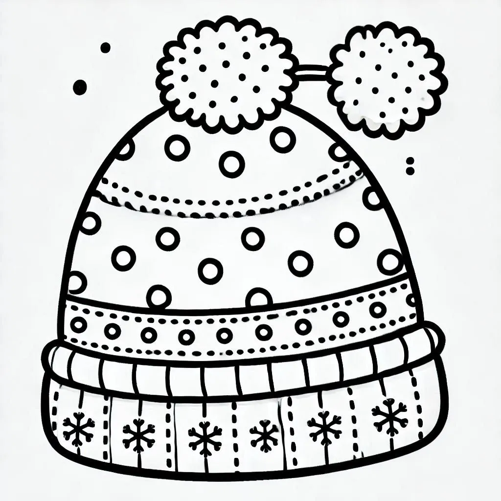 Kleurplaat Wintermuts 23 Kleurplaat Wintermuts Unieke9