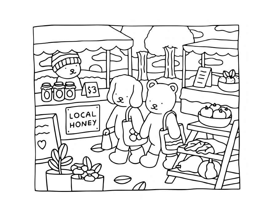 Kleurplaat Bobbie Goods Relax 106