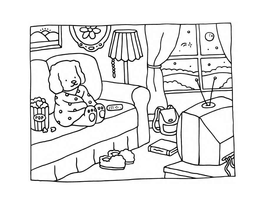 Kleurplaat Bobbie Goods Relax 11