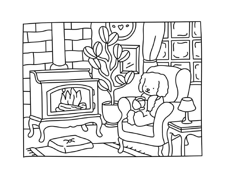 Kleurplaat Bobbie Goods Relax 116