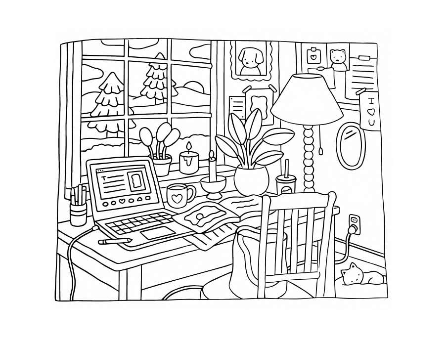 Kleurplaat Bobbie Goods Relax 131