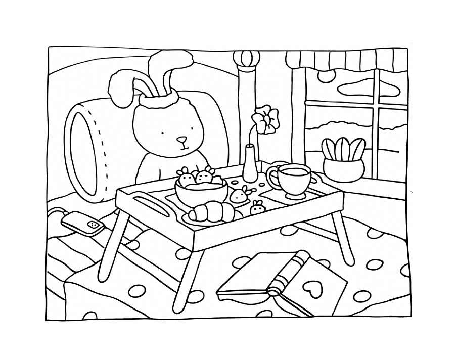 Kleurplaat Bobbie Goods Relax 132