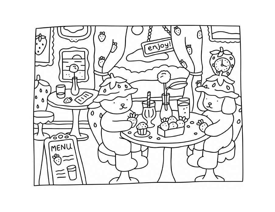Kleurplaat Bobbie Goods Relax 146