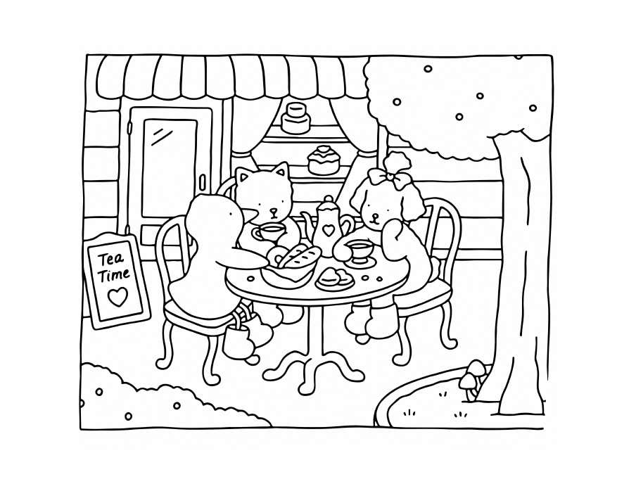 Kleurplaat Bobbie Goods Relax 156