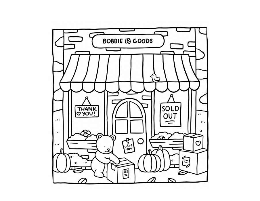 Kleurplaat Bobbie Goods Relax 159