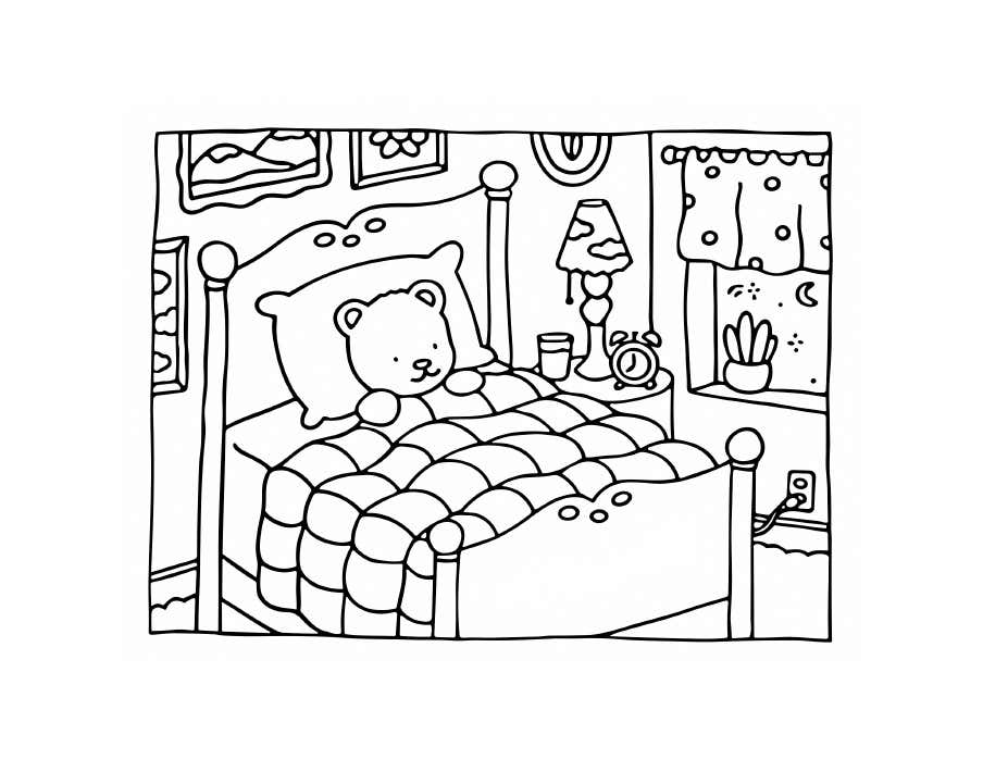Kleurplaat Bobbie Goods Relax 20