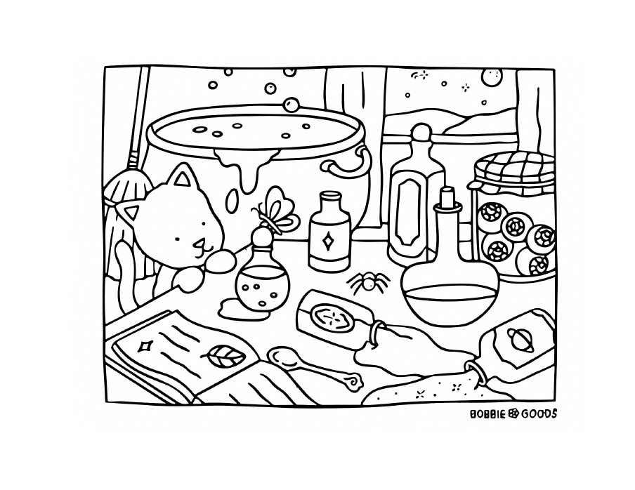 Kleurplaat Bobbie Goods Relax 22