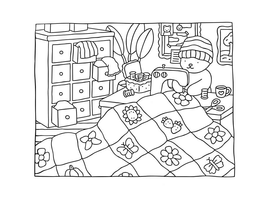 Kleurplaat Bobbie Goods Relax 26
