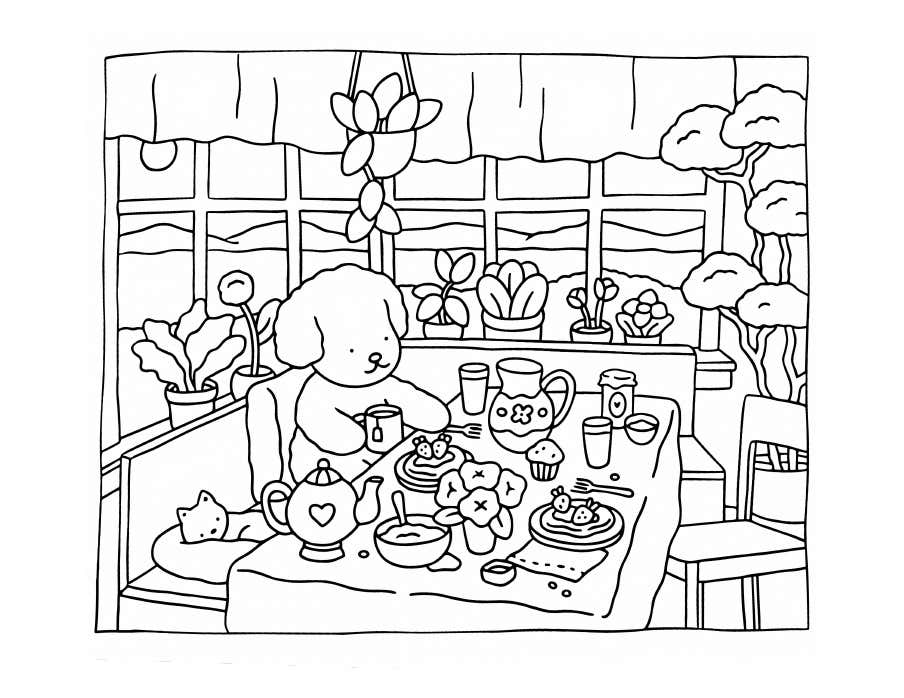Kleurplaat Bobbie Goods Relax 29