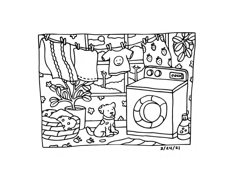 Kleurplaat Bobbie Goods Relax 4