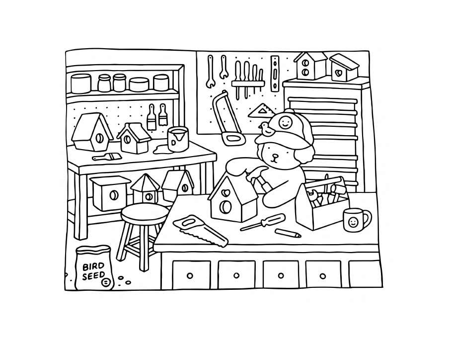 Kleurplaat Bobbie Goods Relax 44