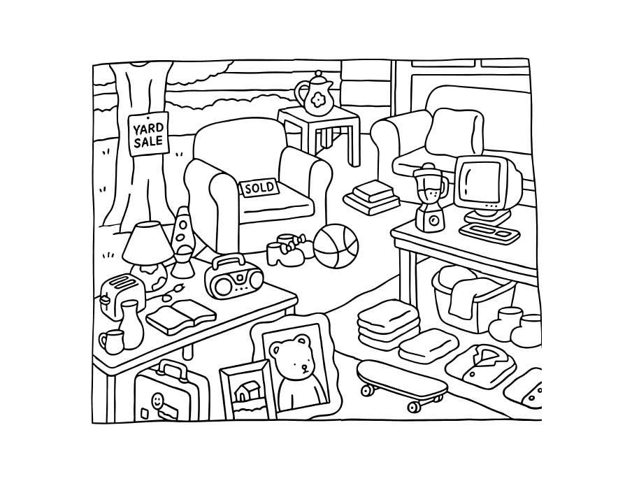 Kleurplaat Bobbie Goods Relax 45