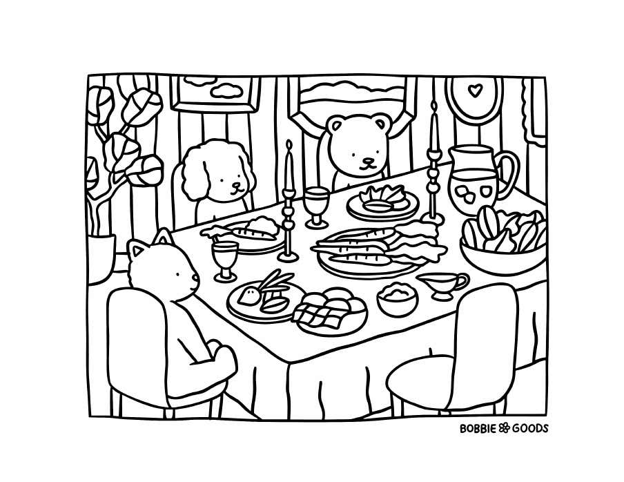 Kleurplaat Bobbie Goods Relax 55