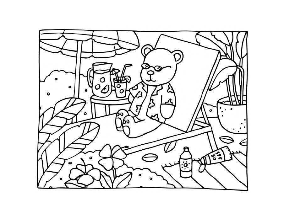 Kleurplaat Bobbie Goods Relax 66