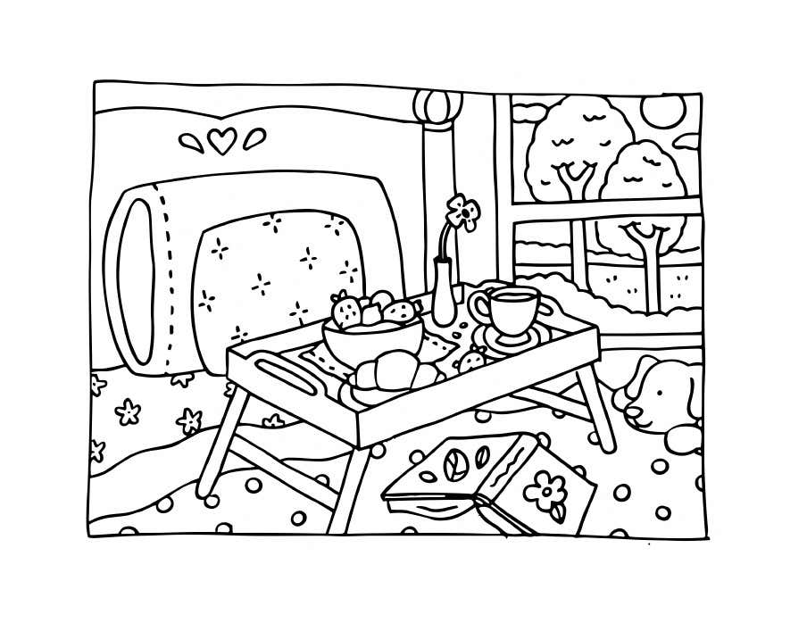 Kleurplaat Bobbie Goods Relax 71