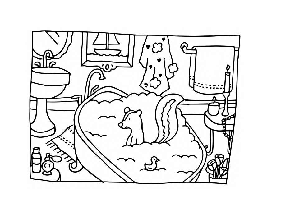 Kleurplaat Bobbie Goods Relax 73