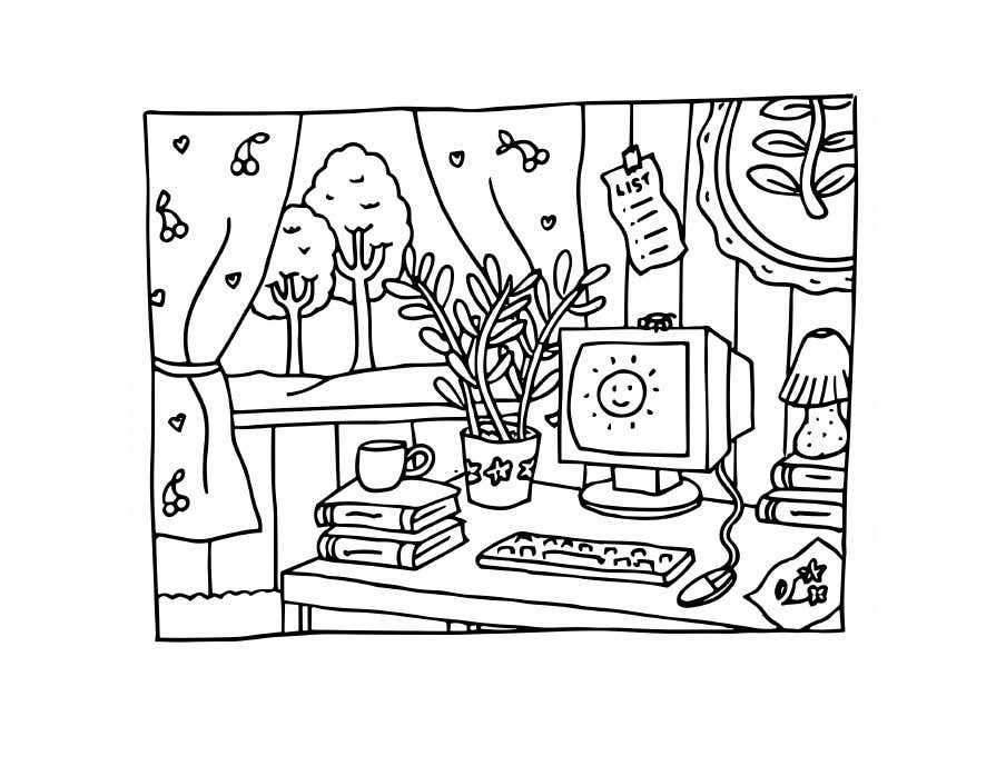 Kleurplaat Bobbie Goods Relax 85
