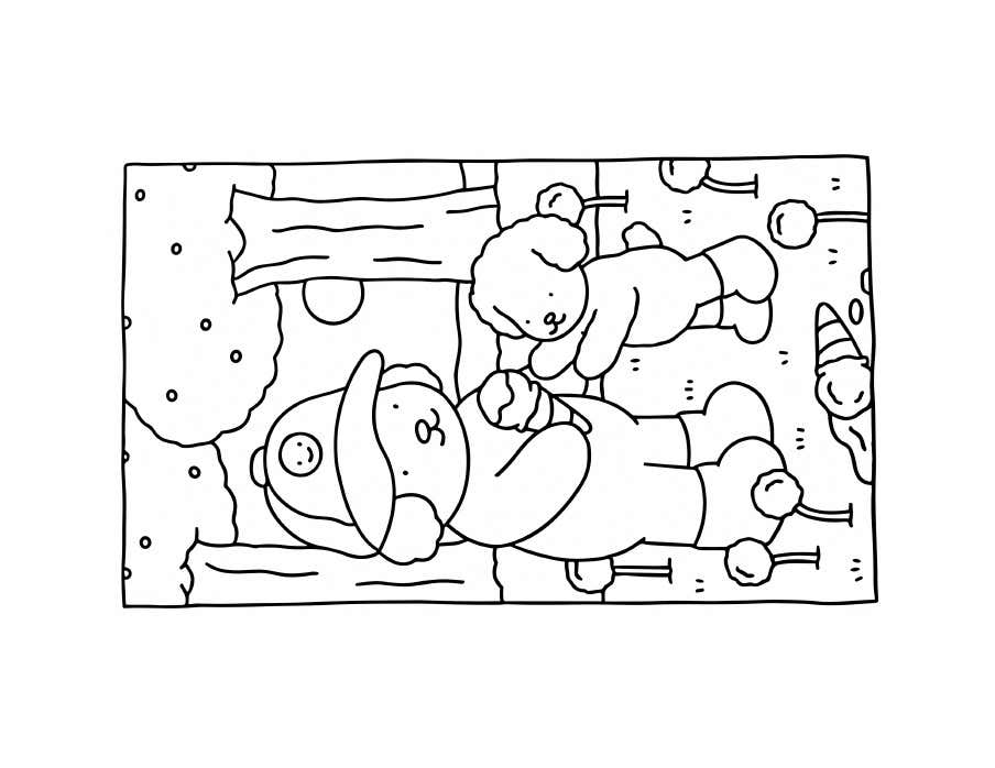 Kleurplaat Bobbie Goods Relax 89