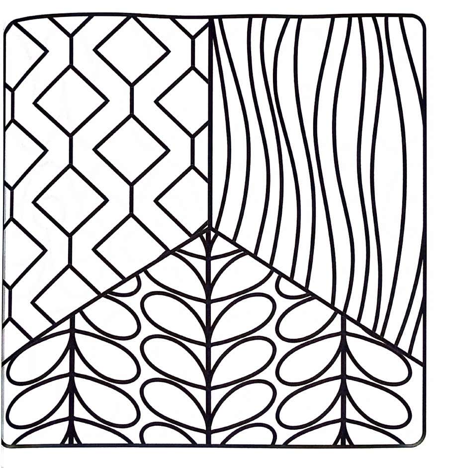 Kleurplaat Comfy Patterns 11