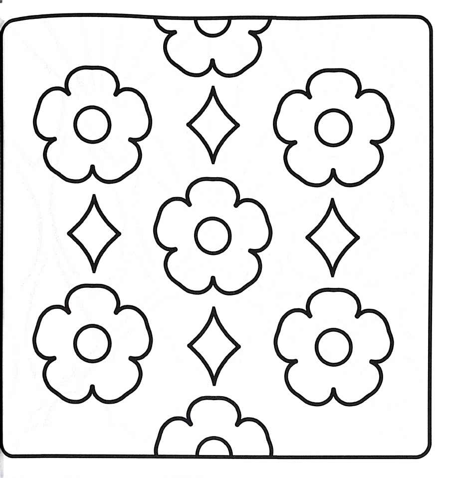 Kleurplaat Comfy Patterns 18