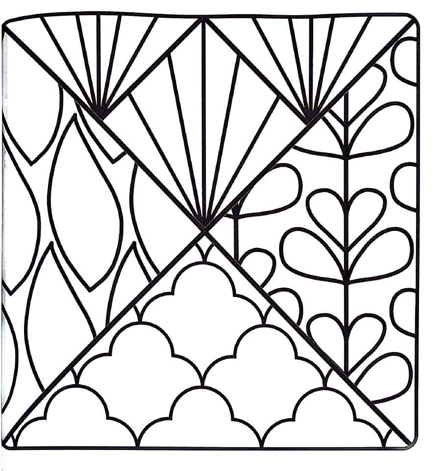 Kleurplaat Comfy Patterns 19