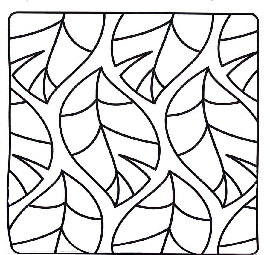 Kleurplaat Comfy Patterns 20