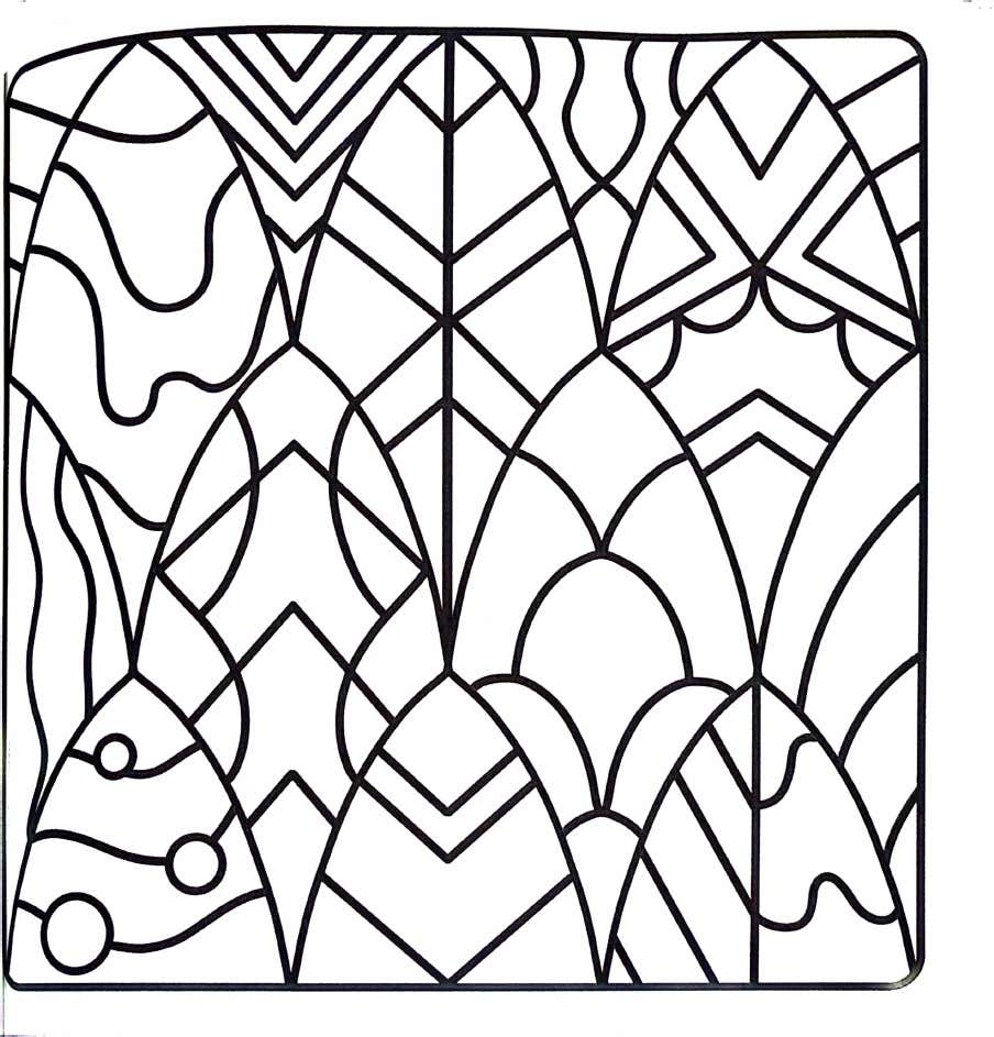 Kleurplaat Comfy Patterns 27