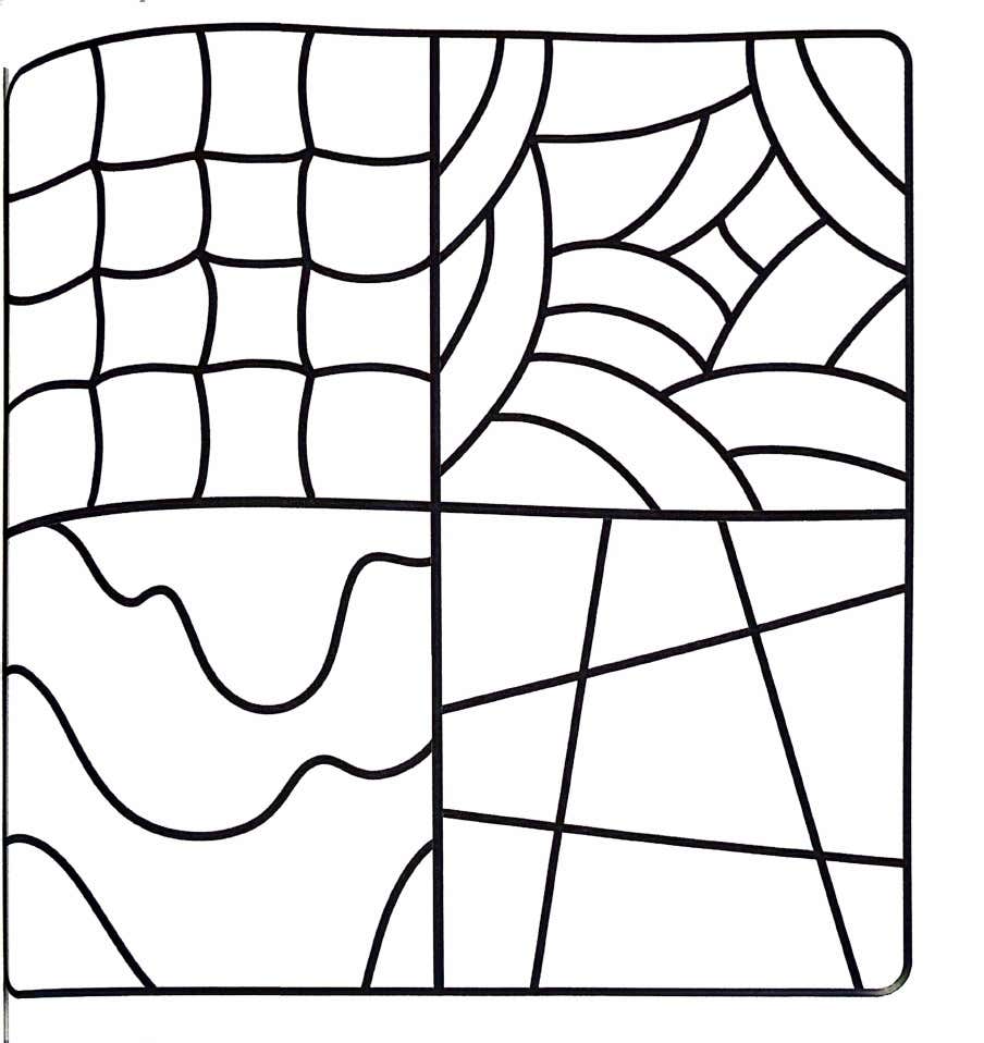 Kleurplaat Comfy Patterns 29