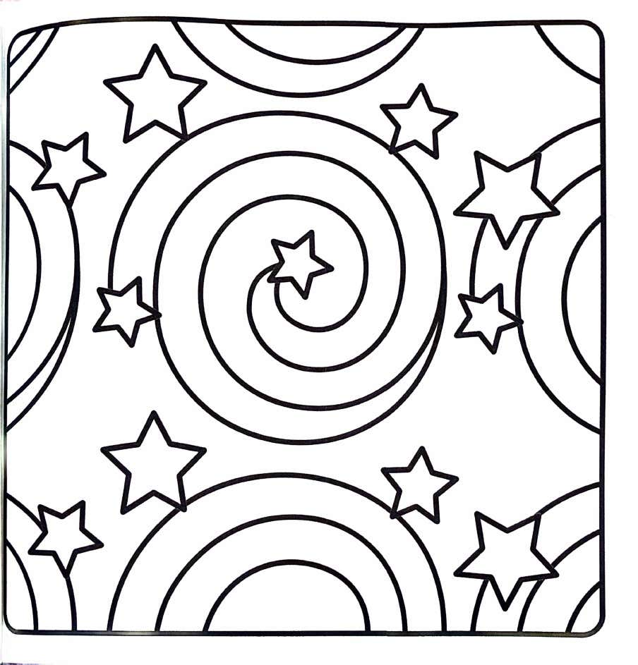 Kleurplaat Comfy Patterns 34