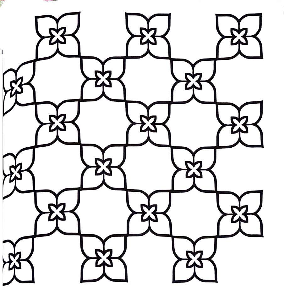 Kleurplaat Comfy Patterns 37