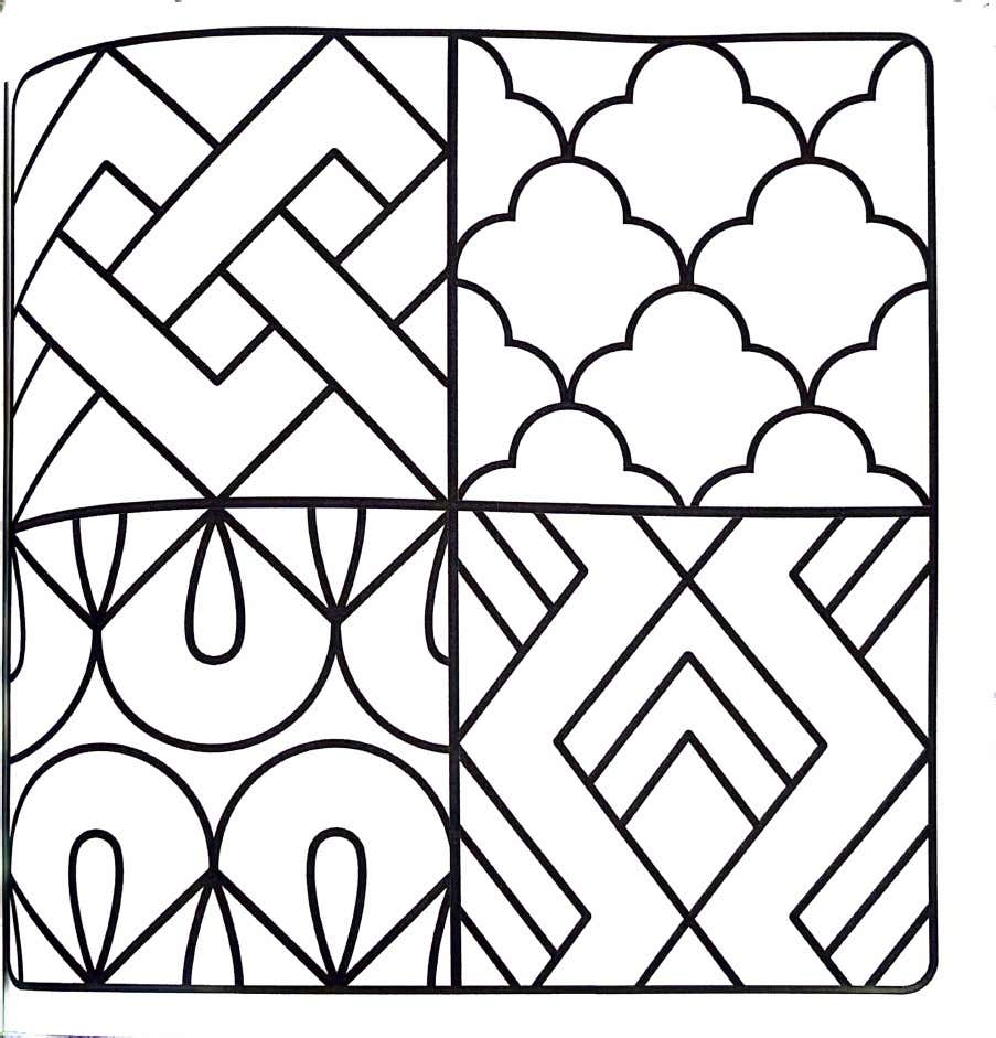 Kleurplaat Comfy Patterns 38