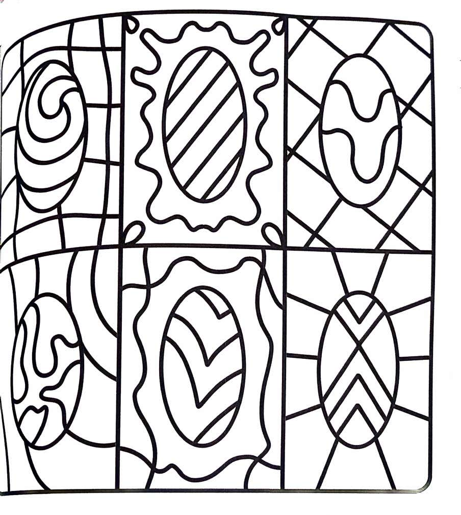 Kleurplaat Comfy Patterns 48