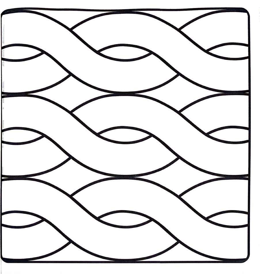 Kleurplaat Comfy Patterns 6